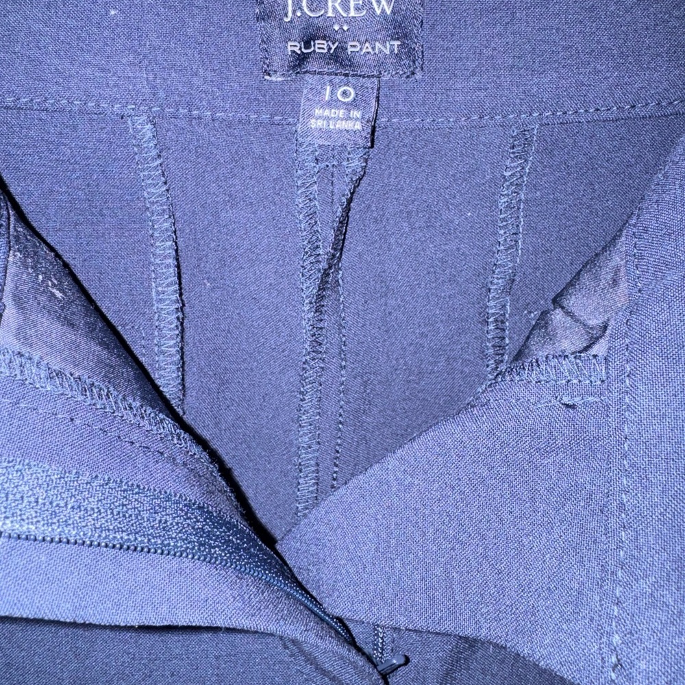 J. Crew Navy Ruby Pants Size 10 - image 3